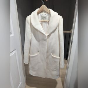 Aritzia Wilfred Cream Coat